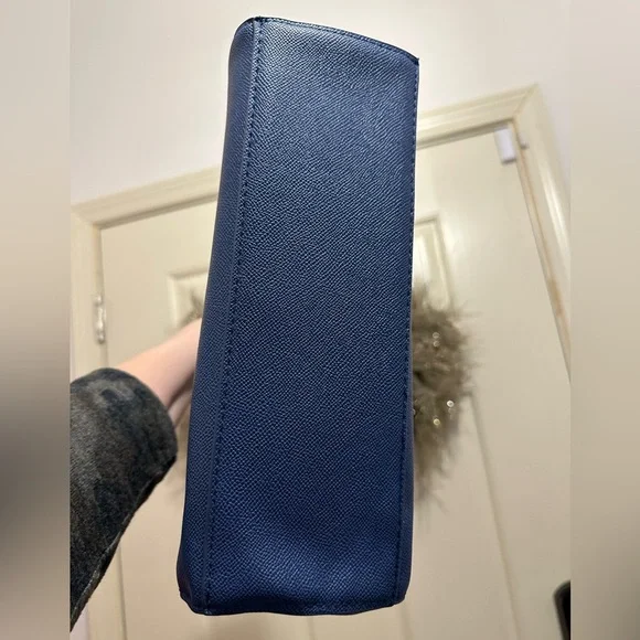 Bebe Galaxy Blue Evie Satchel with Gold Details - Picture 7 of 7